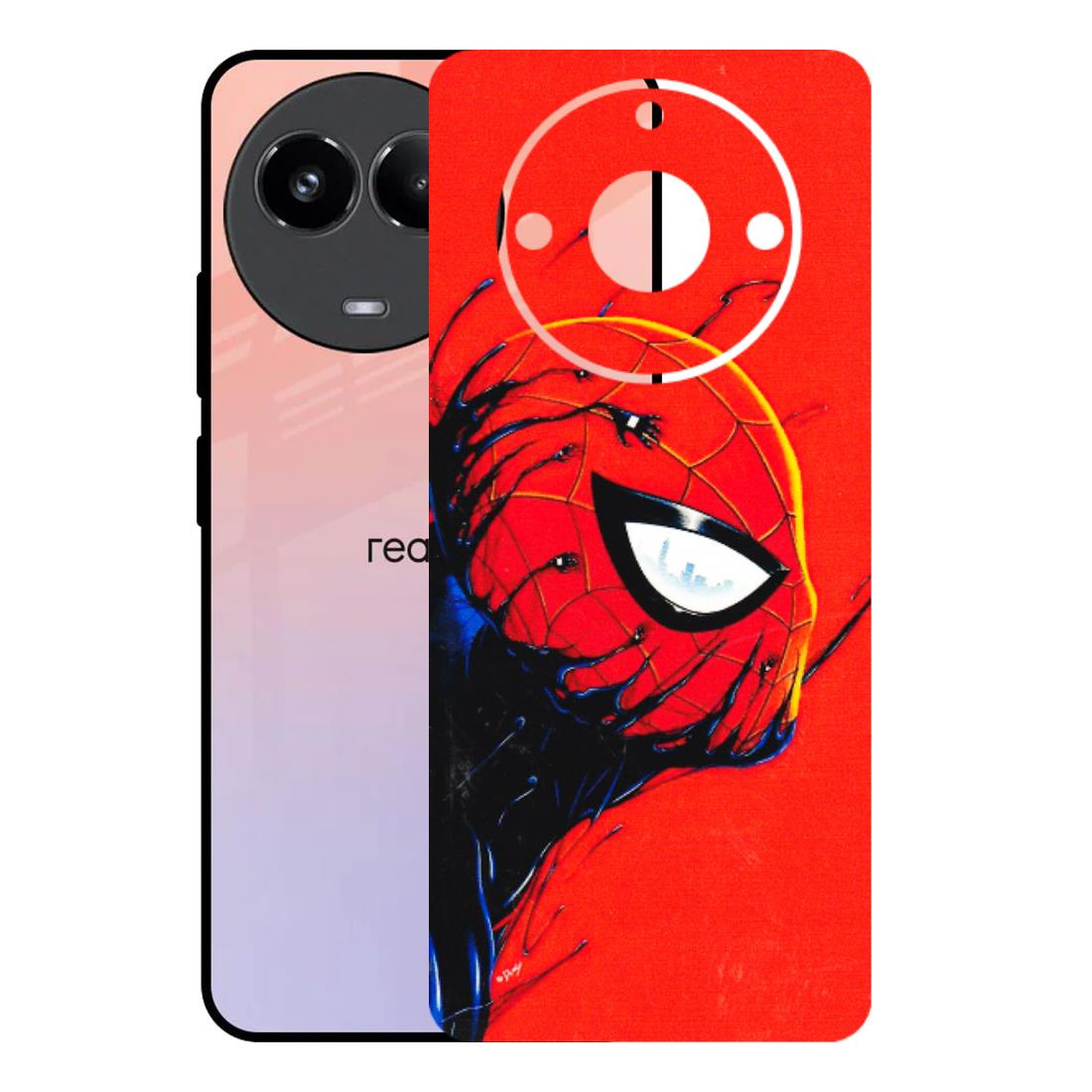 Realme Phone Skins (All Models) - Spiderman Face Venom - 3D Embossed Finish (L-165) Realme 11 (5G)