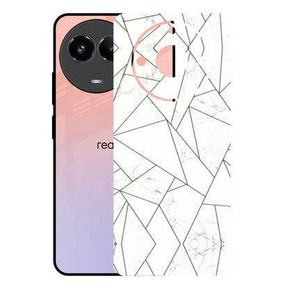 Realme Phone Skins (All Models) - Luxury White Marble Effect - 3D Embossed Finish (L-168) Realme 11 (5G)