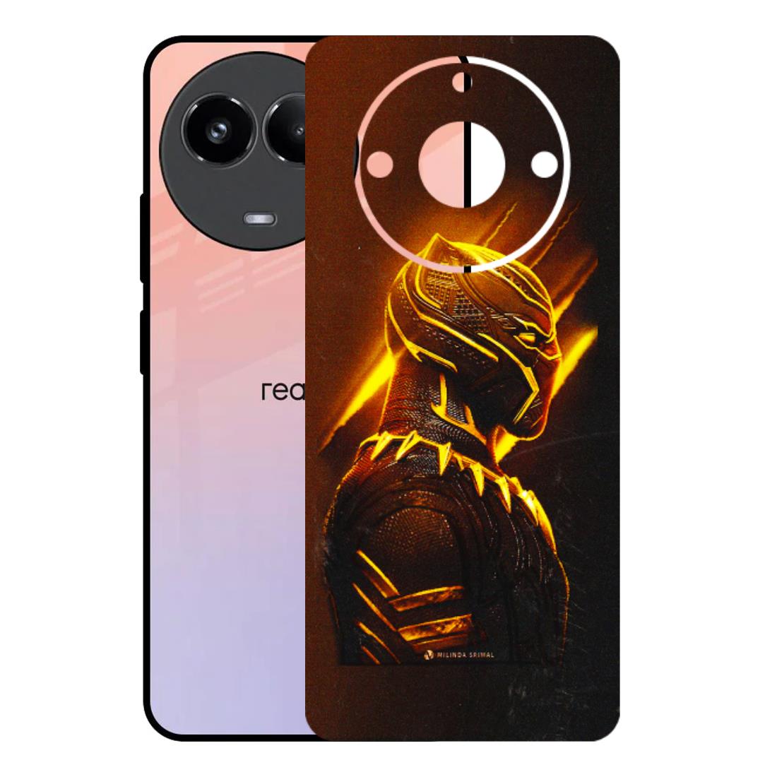 Realme Phone Skins (All Models) - Gold Black Panther - 3D Embossed Finish (L-181) Realme 11 (5G)