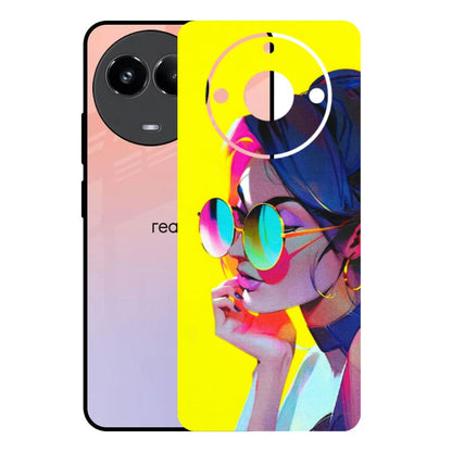 Realme Phone Skins (All Models) - Bold Stylish Girl - 3D Embossed Finish (L-222) Realme 11 (5G)