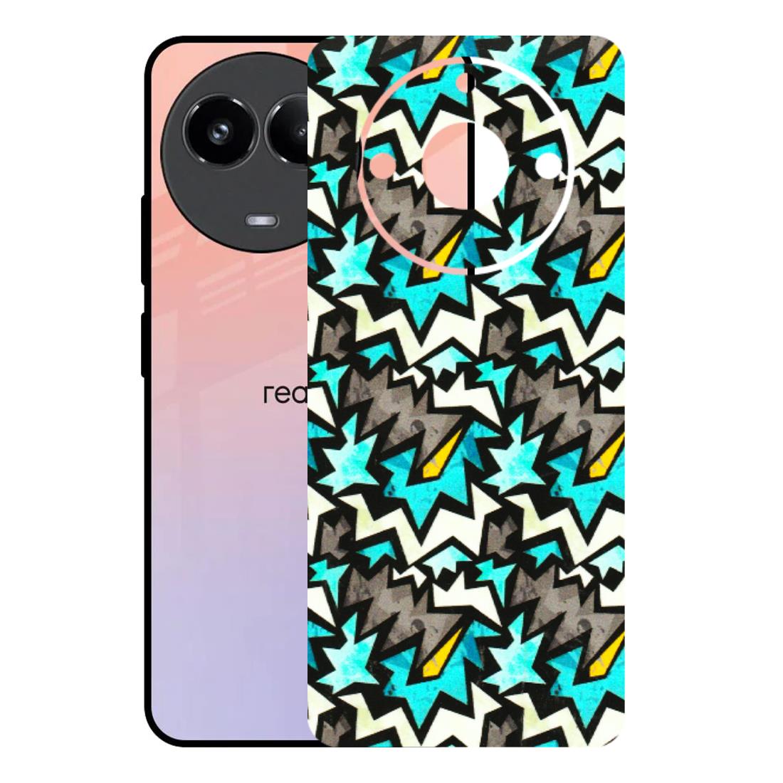 Realme Phone Skins (All Models) - Funky Zig Zag - 3D Embossed Finish (L-223) Realme 11 (5G)