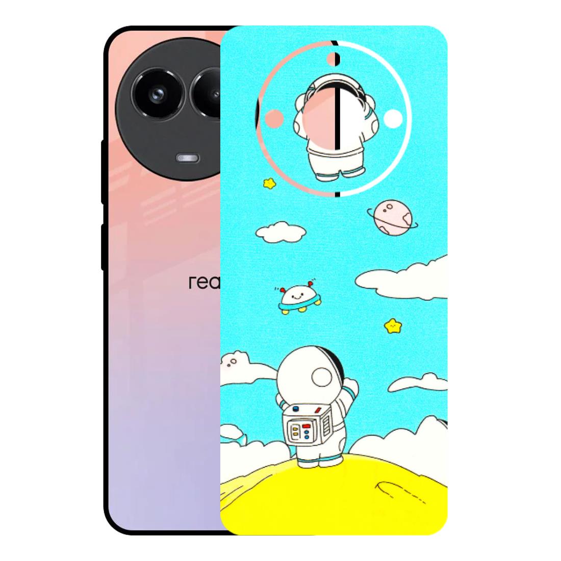Realme Phone Skins (All Models) - Blue Skies Astro Float - 3D Embossed Finish (L-230) Realme 11 (5G)