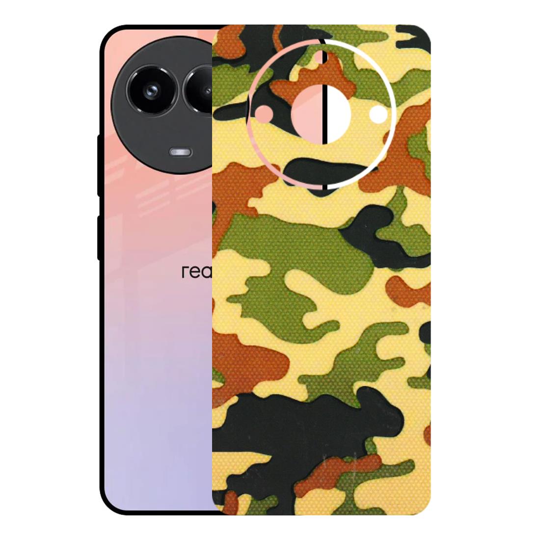 Realme Phone Skins (All Models) - Indian Military - 3D Embossed Finish (L-234) Realme 11 (5G)