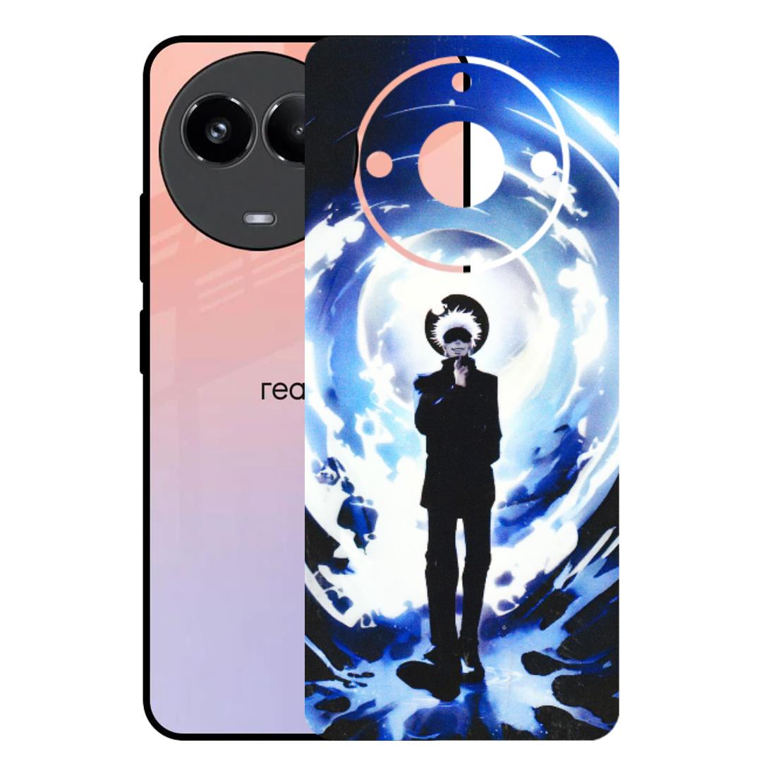 Realme Phone Skins (All Models) - Satoru Gojo Dark Blue - 3D Embossed Finish (L-235) Realme 11 (5G)