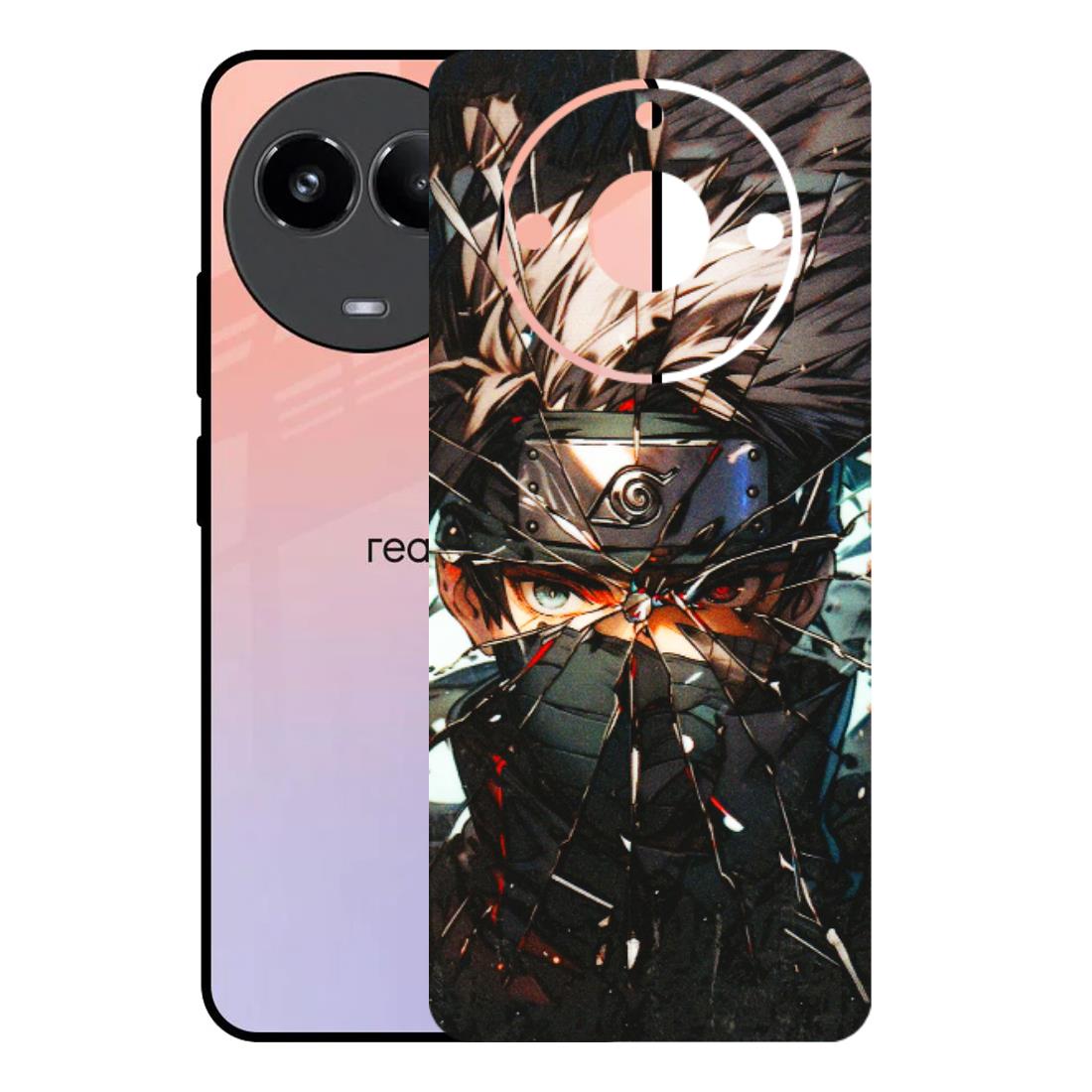 Realme Phone Skins (All Models) - Kakashi Shattered Glass Effect - 3D Embossed Finish (L-237) Realme 11 (5G)