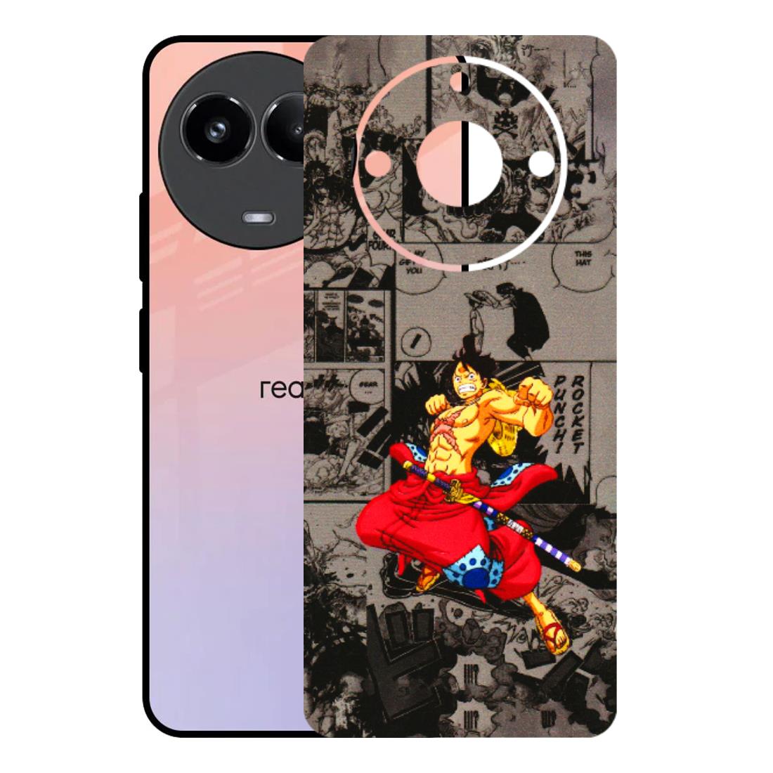Realme Phone Skins (All Models) - One Piece Rocket Punch Manga - 3D Embossed Finish (L-25) Realme 11 (5G)