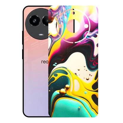 Realme Phone Skins (All Models) - Multicolor Abstract pattern - 3D Embossed Finish (L-254) Realme 11 (5G)