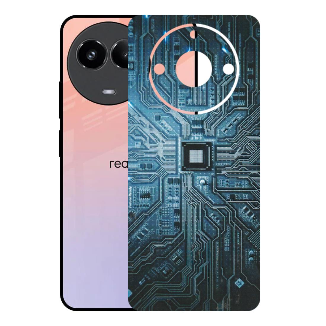 Realme Phone Skins (All Models) - Original Circuit - 3D Embossed Finish (L-267) Realme 11 (5G)