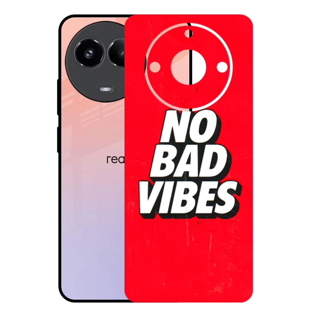 Realme Phone Skins (All Models) - No Bad Vibes - 3D Embossed Finish (L-280) Realme 11 (5G)