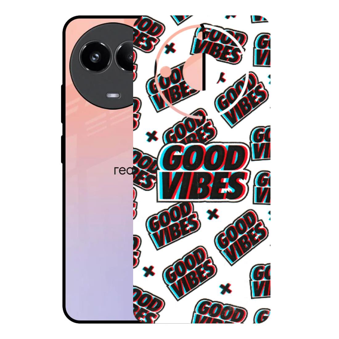 Realme Phone Skins (All Models) - Good Vibes - 3D Embossed Finish (L-282) Realme 11 (5G)