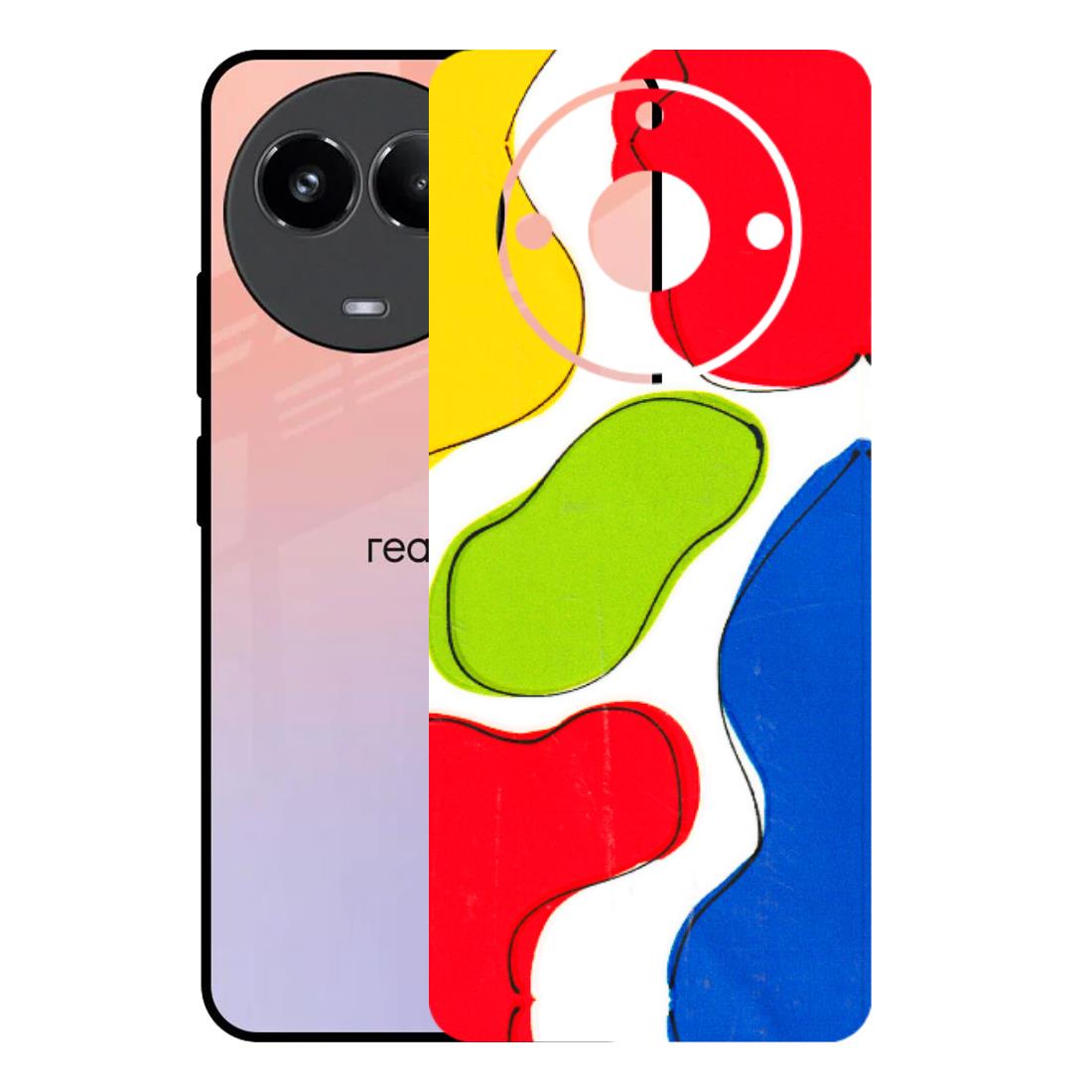 Realme Phone Skins (All Models) - RGB Colour Paint - 3D Embossed Finish (L-284) Realme 11 (5G)