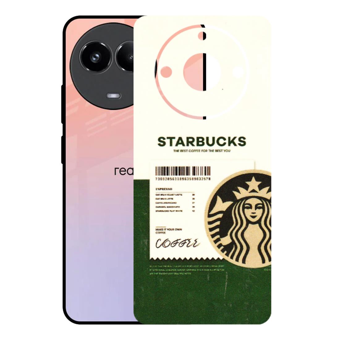 Realme Phone Skins (All Models) - Starbucks Barcode - 3D Embossed Finish (L-308) Realme 11 (5G)