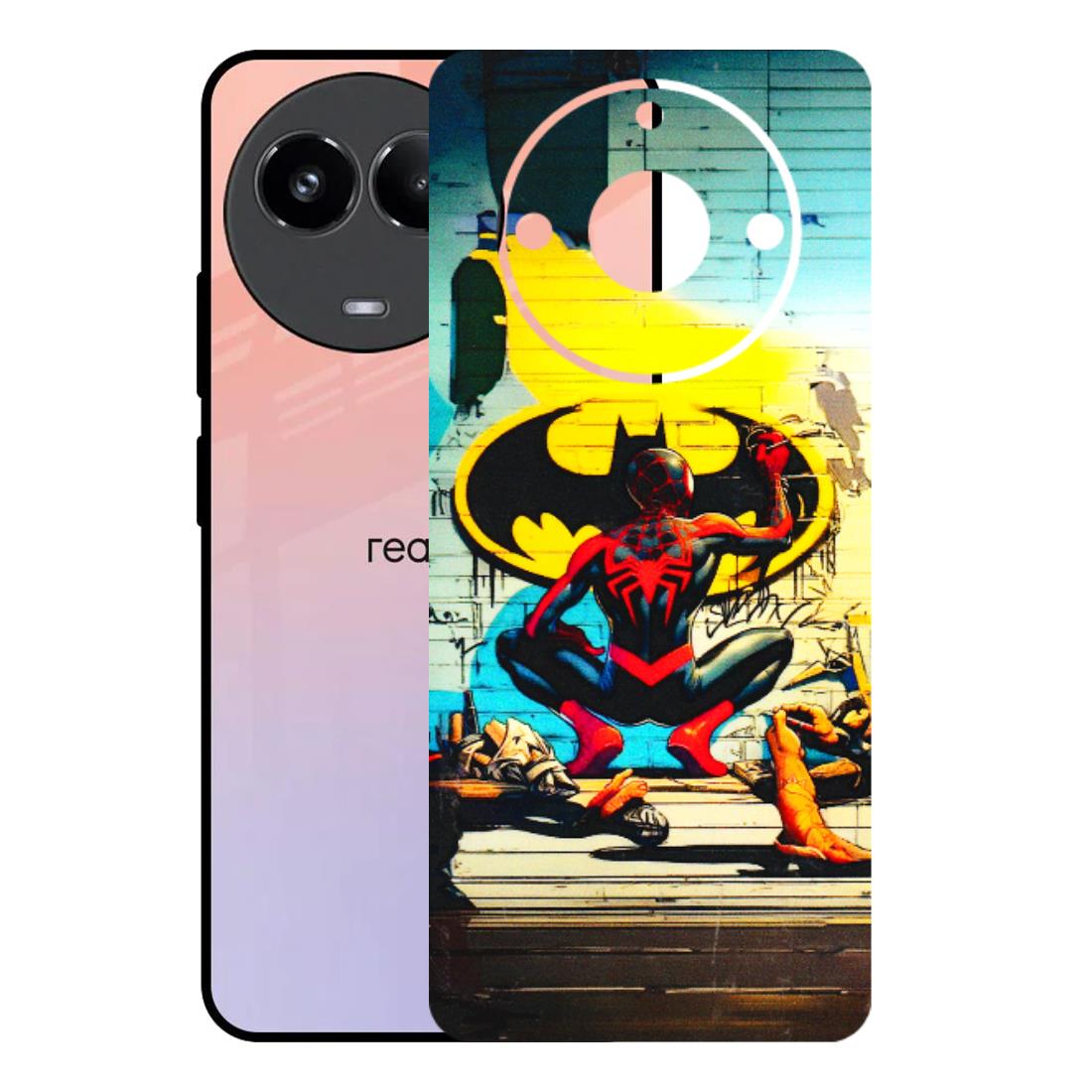 Realme Phone Skins (All Models) - New Spiderman Bat Logo - 3D Embossed Finish (L-309) Realme 11 (5G)