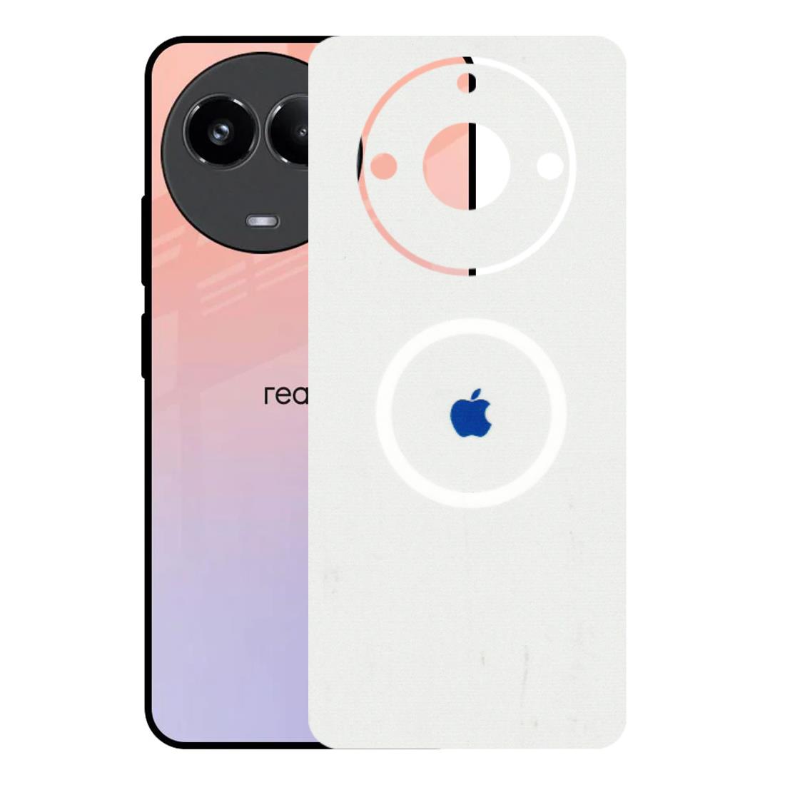 Realme Phone Skins (All Models) - iPhone Magsafe Logo - 3D Embossed Finish (L-320) Realme 11 (5G)