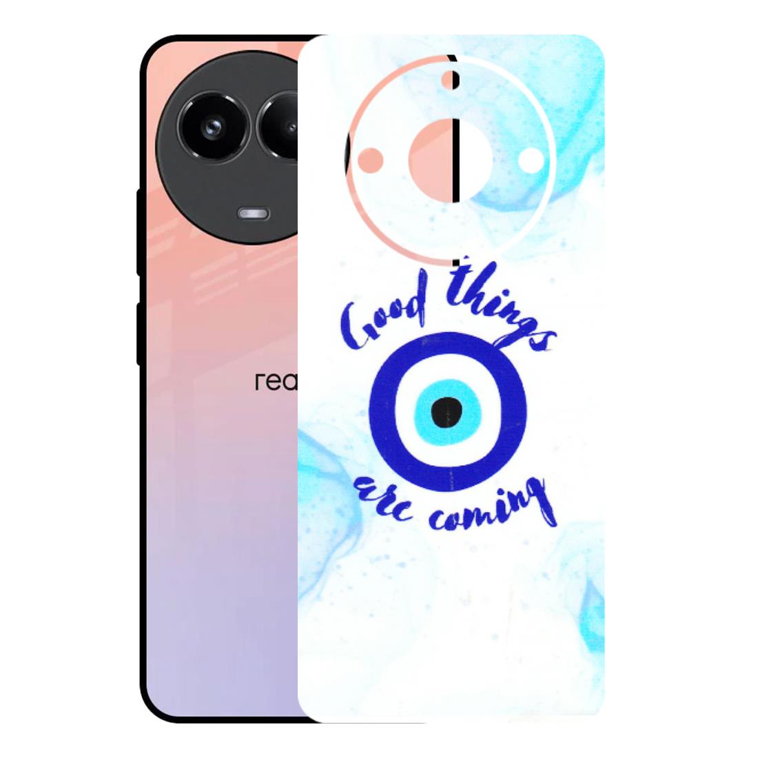 Realme Phone Skins (All Models) - Evil Eye Good Things Are Coming - 3D Embossed Finish (L-322) Realme 11 (5G)