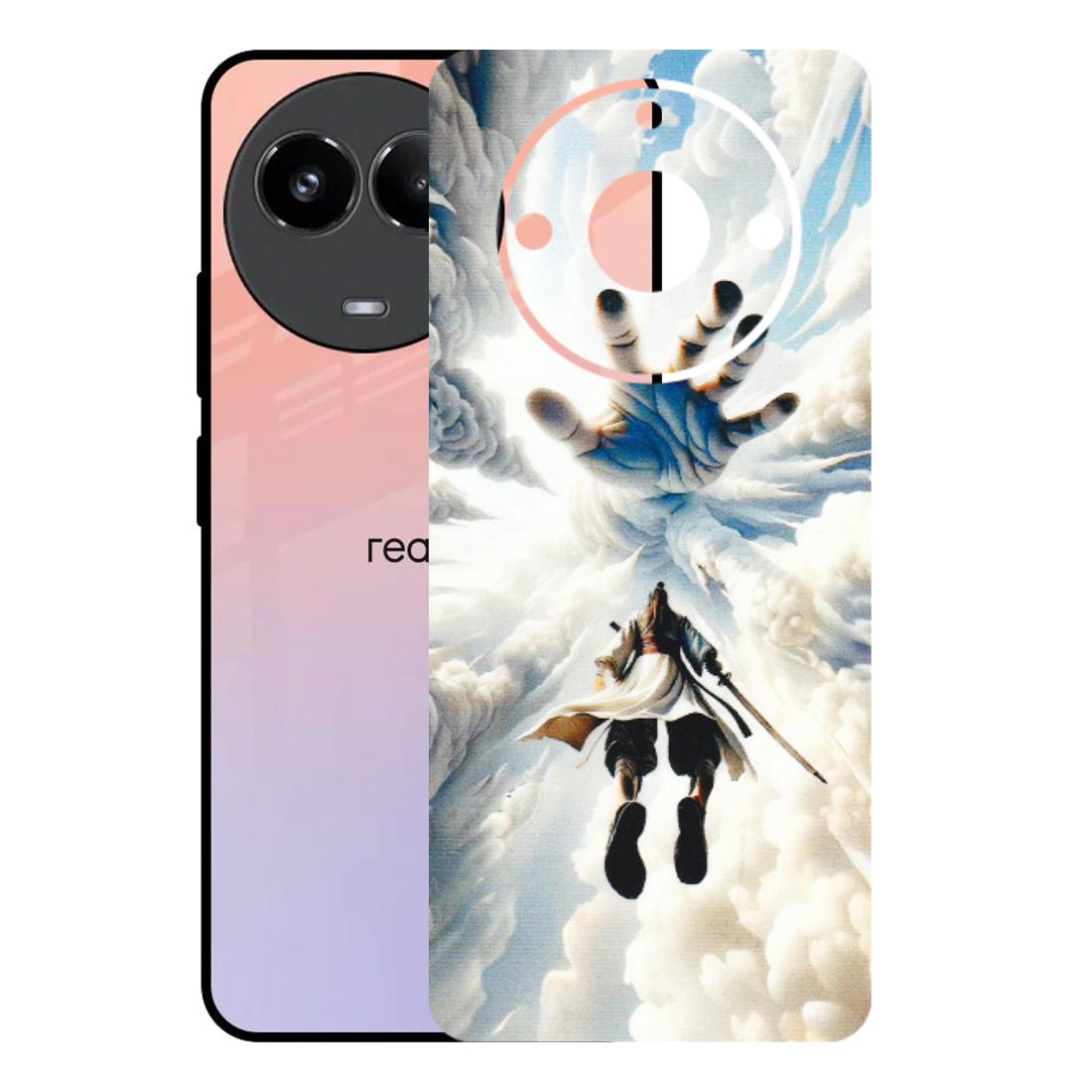 Realme Phone Skins (All Models) - Big Hand With Monkey King - 3D Embossed Finish (L-323) Realme 11 (5G)