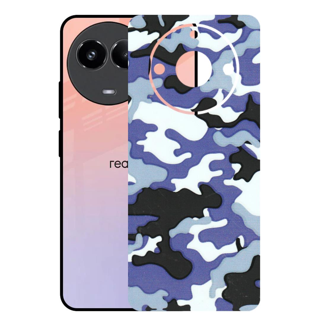 Realme Phone Skins (All Models) - Powerfull Military Camoflauge - 3D Embossed Finish (L-49) Realme 11 (5G)