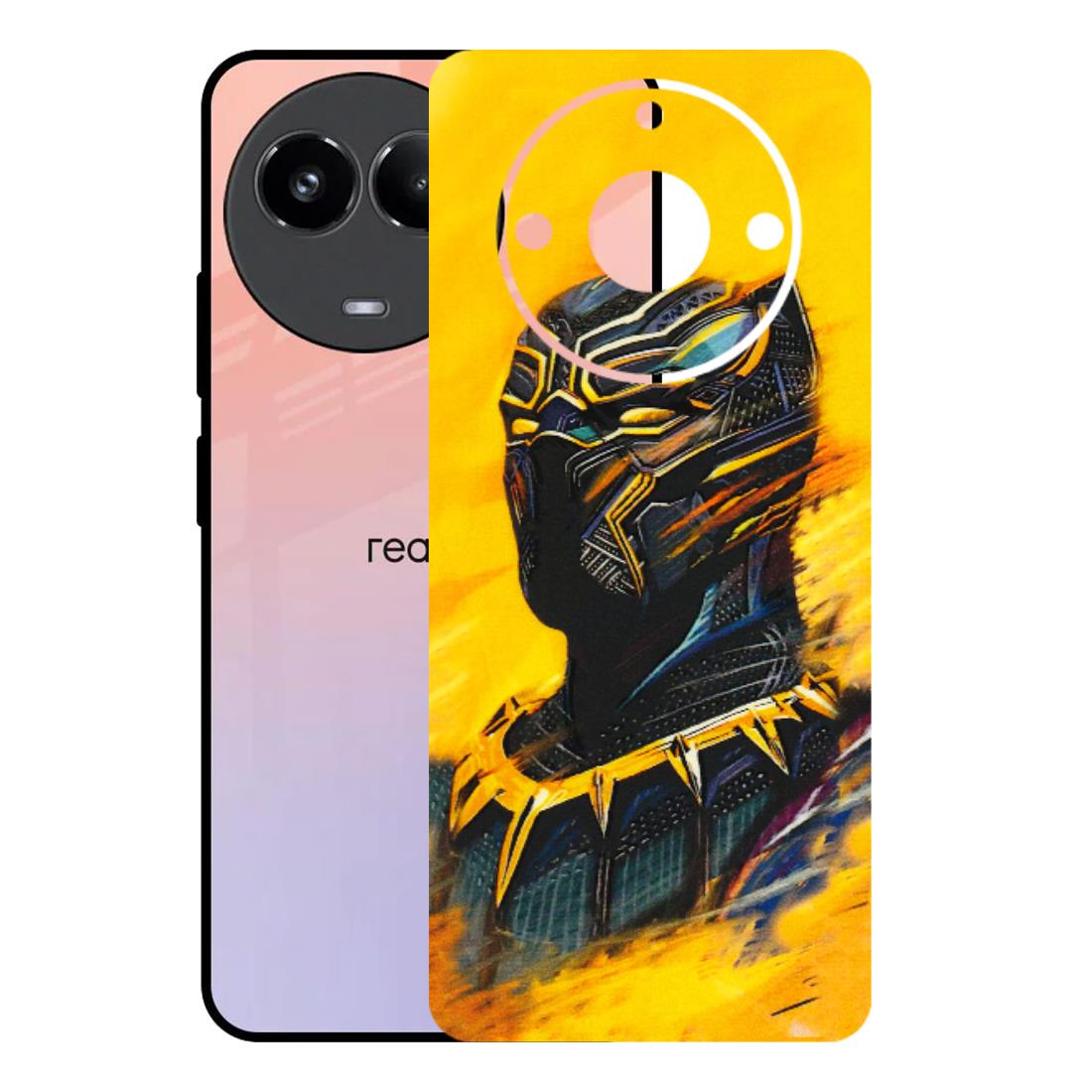 Realme Phone Skins (All Models) - Yellow Panther - 3D Embossed Finish (L-54) Realme 11 (5G)