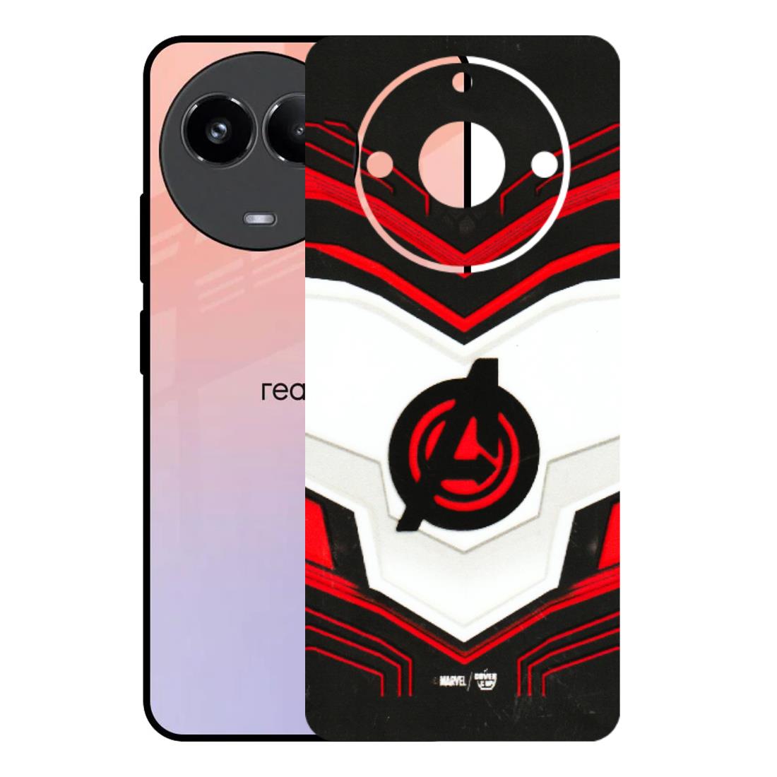 Realme Phone Skins (All Models) - Avengers Logo - 3D Embossed Finish (L-55) Realme 11 (5G)