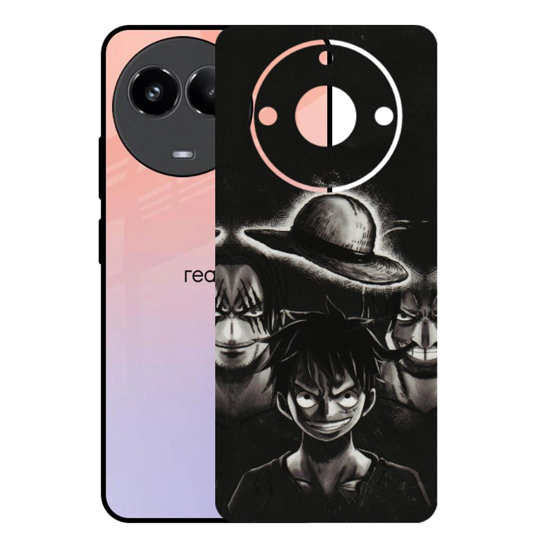 Realme Phone Skins (All Models) - Black Luffy Hat - 3D Embossed Finish (L-57) Realme 11 (5G)