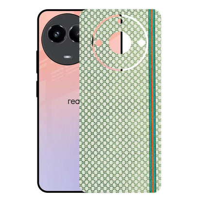 Realme Phone Skins (All Models) - Gucci Fabric Pattern - 3D Embossed Finish (L-73) Realme 11 (5G)