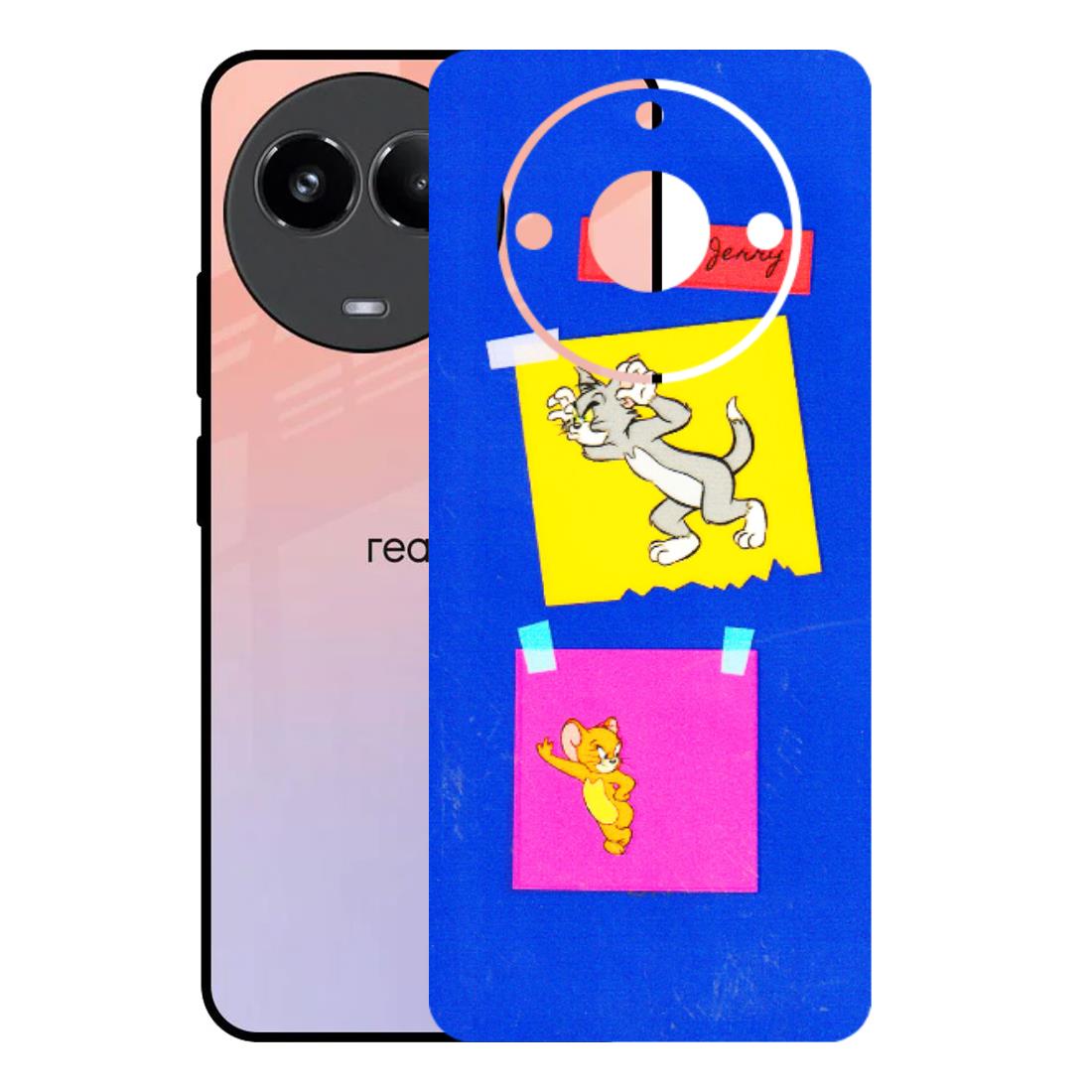 Realme Phone Skins (All Models) - Tom N Jerry Sticky Notes - 3D Embossed Finish (L-88) Realme 11 (5G)