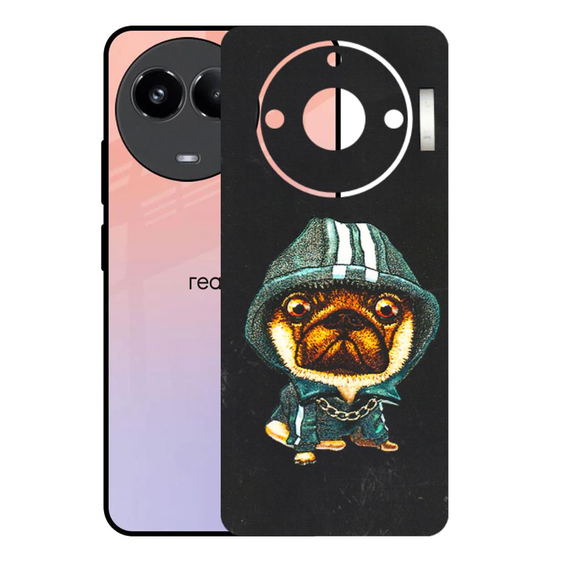 Realme Phone Skins (All Models) - Puppy N Hoodie - 3D Embossed Finish (L-90) Realme 11 (5G)