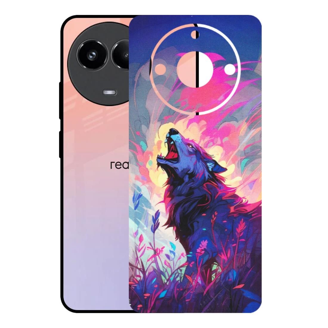 Realme Phone Skins (All Models) - New Wild Wolf Abstract - Matte Finish (M-125) Realme 11 (5G)