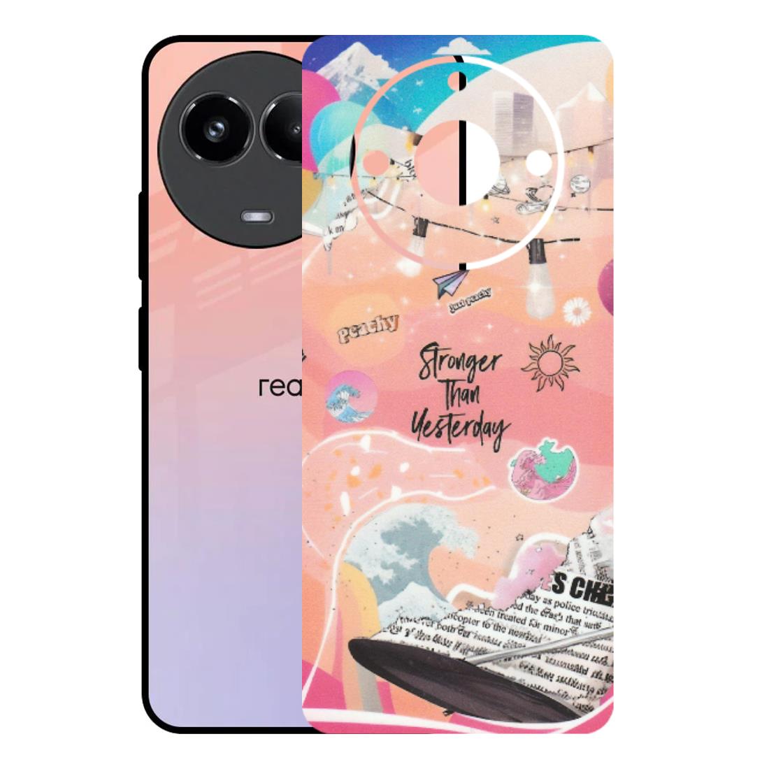 Realme Phone Skins (All Models) - Stronger Then Yesterday - Matte Finish (M-128) Realme 11 (5G)