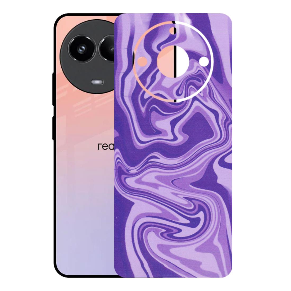 Realme Phone Skins (All Models) - Hazy Purple Nights - Matte Finish (M-14) Realme 11 (5G)