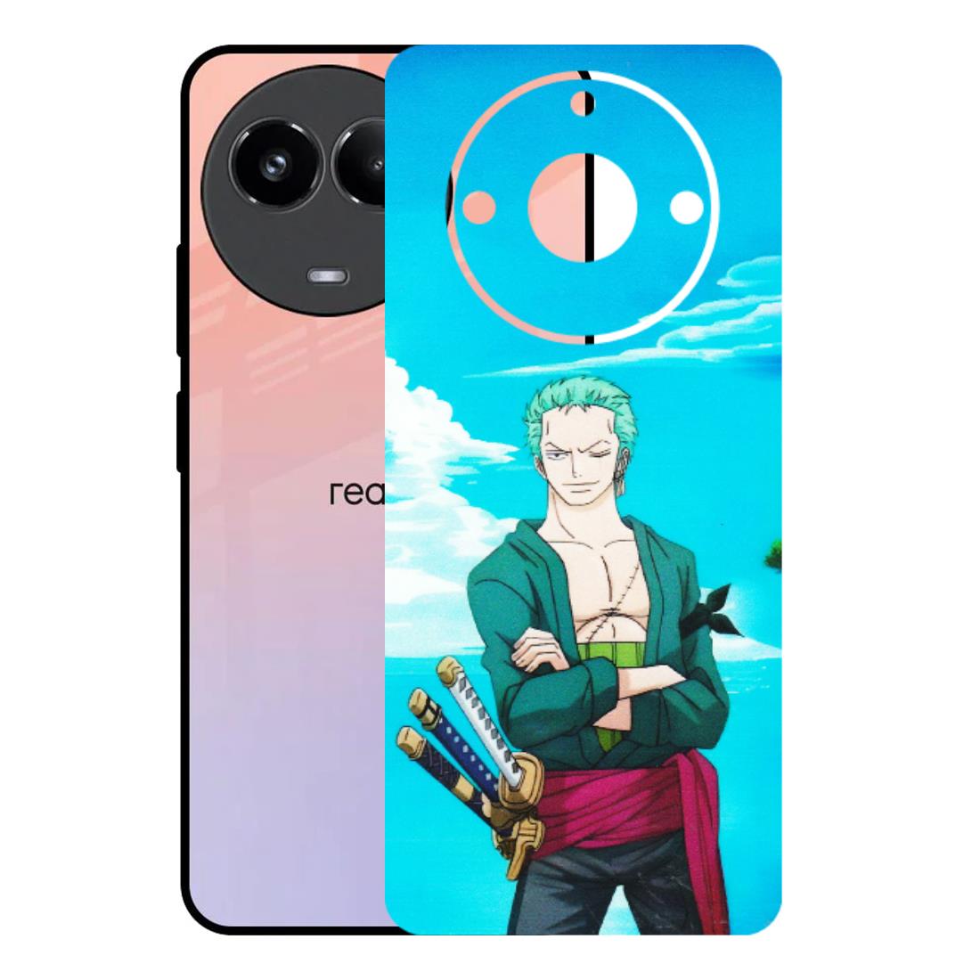 Realme Phone Skins (All Models) - Cool Swordman Zoro Anime - Matte Finish (M-143) Realme 11 (5G)