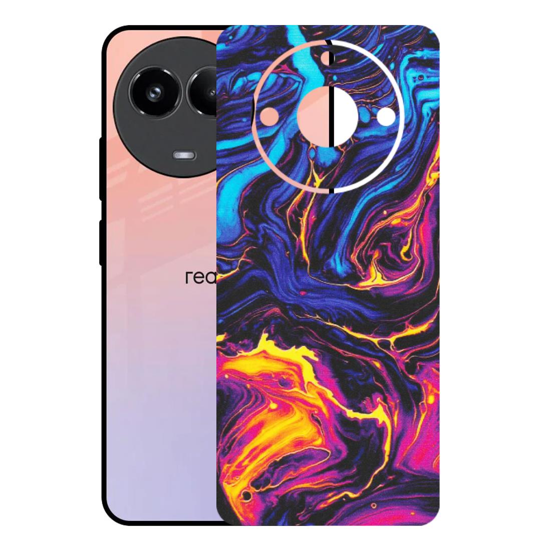 Realme Phone Skins (All Models) - Abstract Paint Classy - Matte Finish (M-15) Realme 11 (5G)
