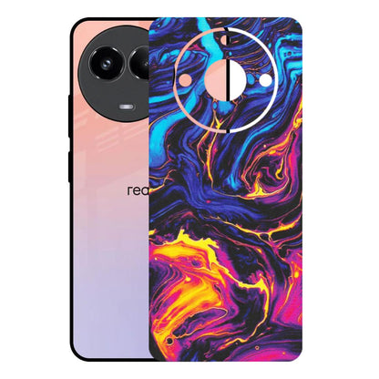 Realme Phone Skins (All Models) - Abstract Paint Classy - Matte Finish (M-15) Realme 11 (5G)