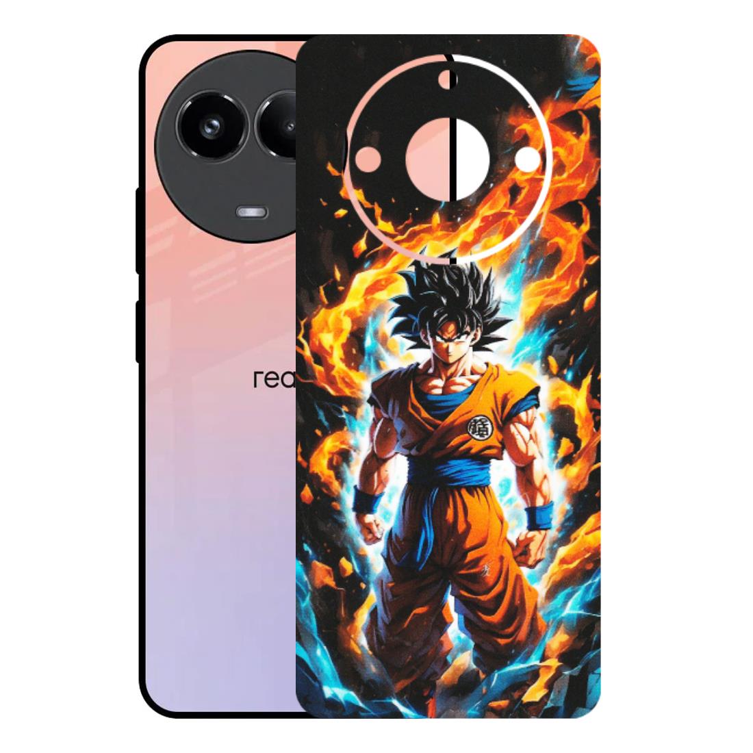 Realme Phone Skins (All Models) - Goku Transformation Anime - Matte Finish (M-159) Realme 11 (5G)
