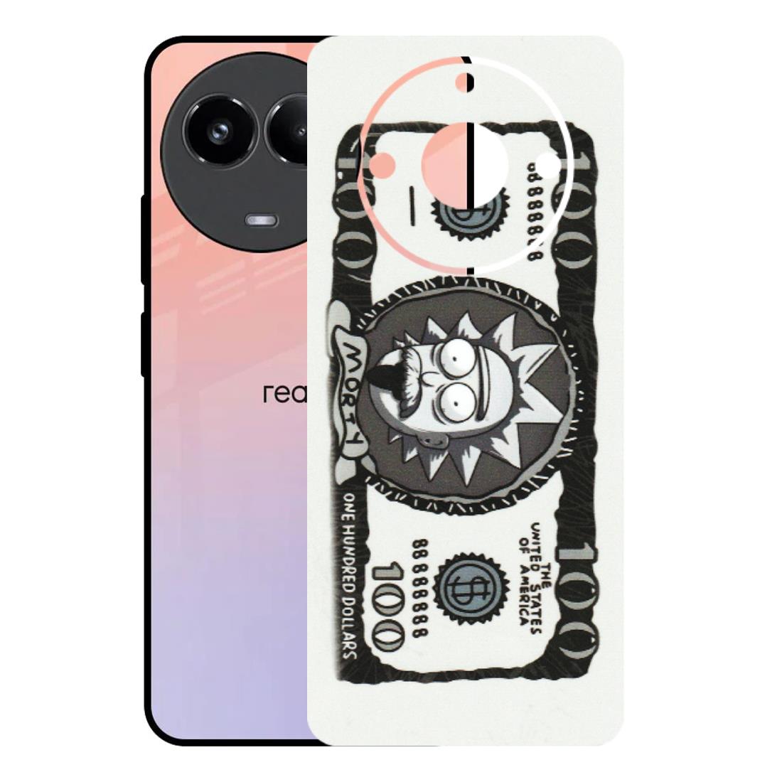 Realme Phone Skins (All Models) - Rick And Morty Hundred Dollar Anime - Matte Finish (M-161) Realme 11 (5G)