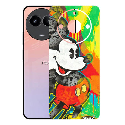 Realme Phone Skins (All Models) - Multiple Mickey With Colourful Texture - Matte Finish (M-84) Realme 11 (5G)