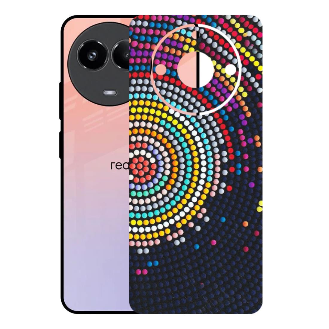 Realme Phone Skins (All Models) - Rainbow Dot Mandala - Matte Finish (M-97) Realme 11 (5G)