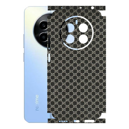 Realme Phone Skins (All Models) - Black G Print - 3D Embossed Finish (L-109) Realme 13