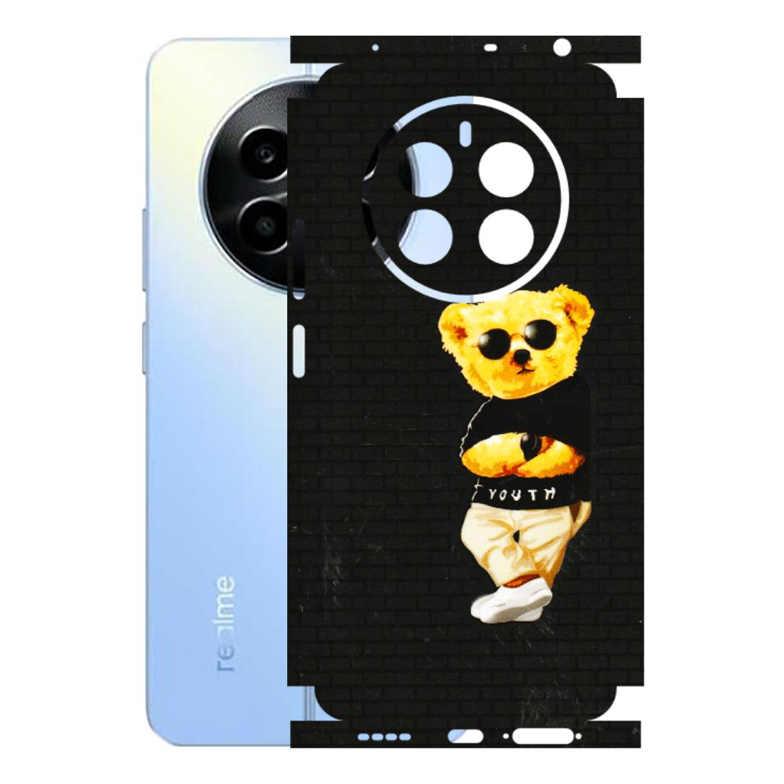 Realme Phone Skins (All Models) - Classy Teddy Bear - 3D Embossed Finish (L-116) Realme 13