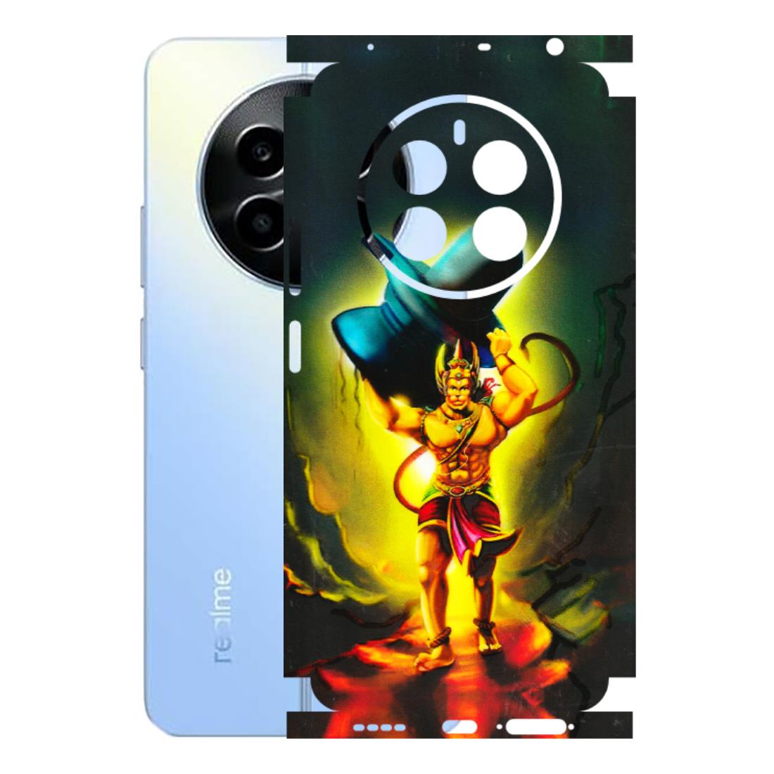 Realme Phone Skins (All Models) - Hanuman Ji - 3D Embossed Finish (L-128) Realme 13