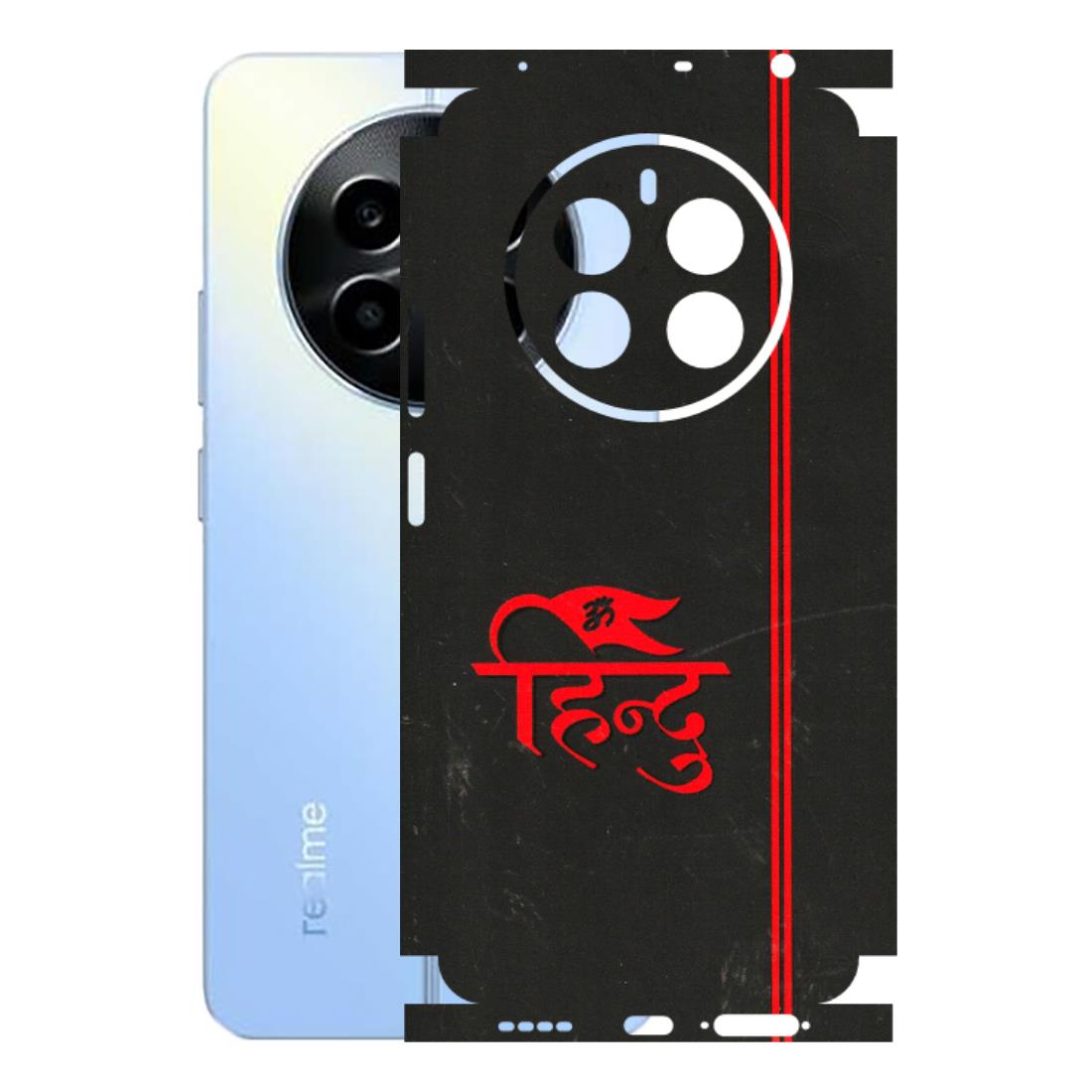 Realme Phone Skins (All Models) - Hindu Black - 3D Embossed Finish (L-153) Realme 13