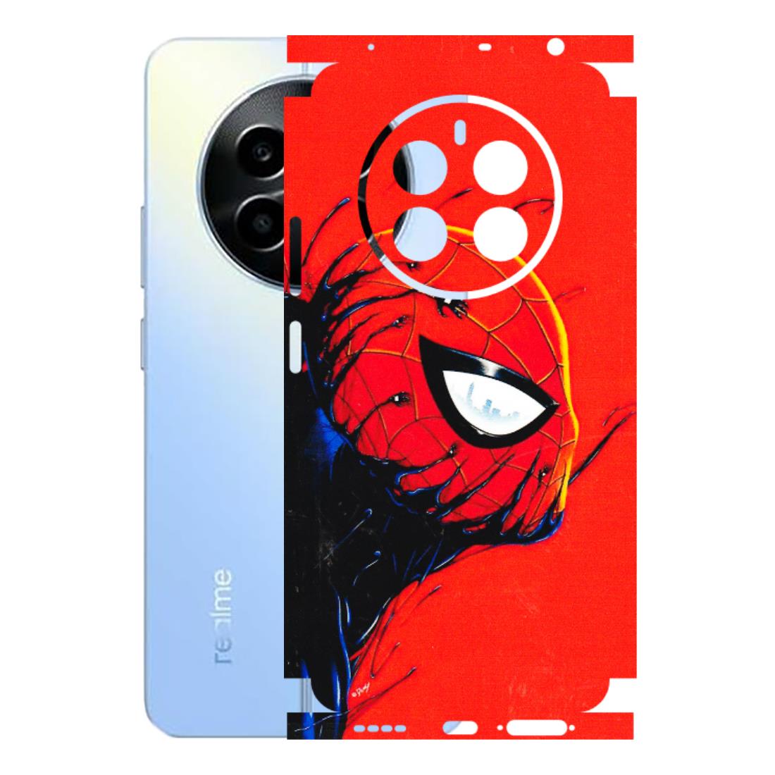 Realme Phone Skins (All Models) - Spiderman Face Venom - 3D Embossed Finish (L-165) Realme 13