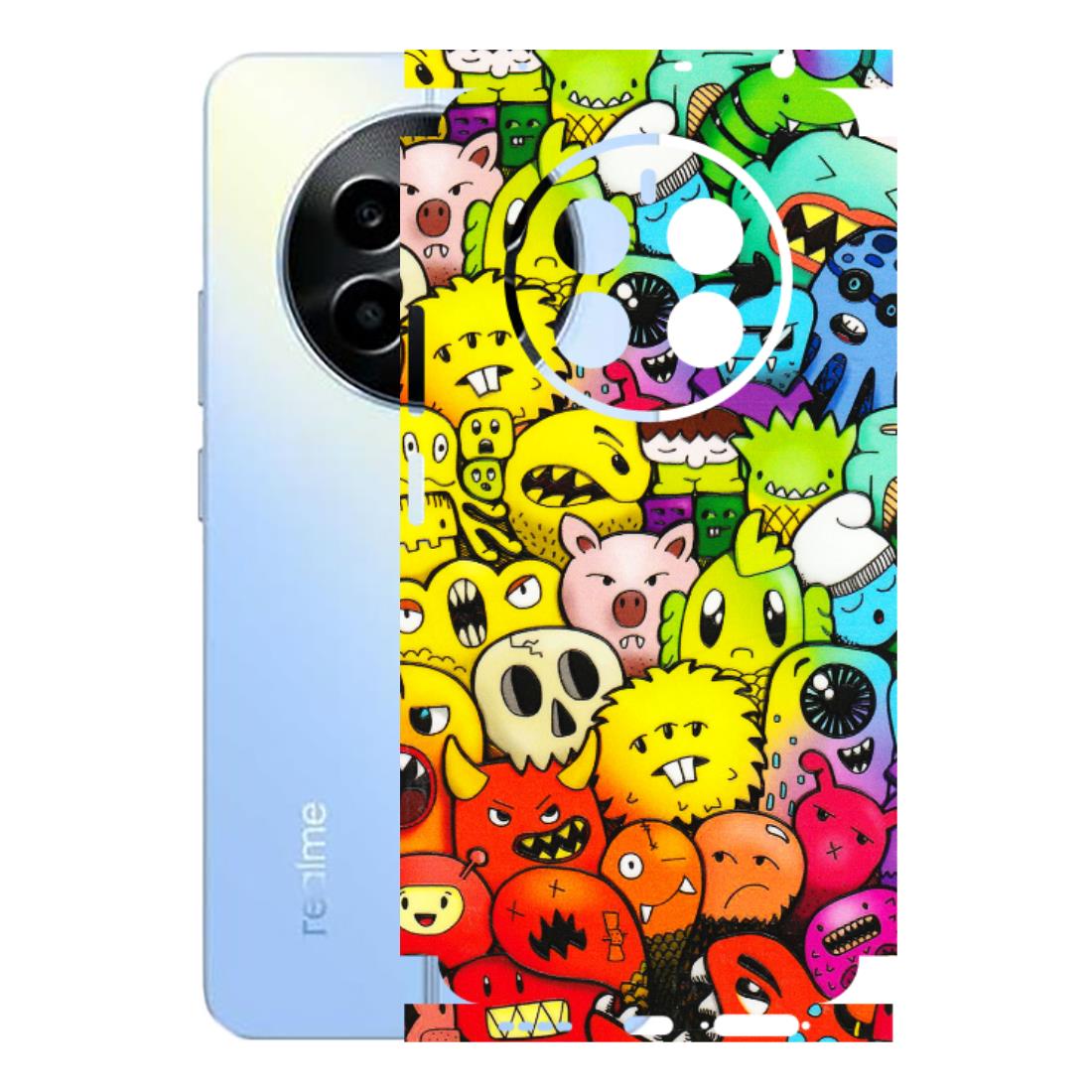 Realme Phone Skins (All Models) - Angry Funkies - 3D Embossed Finish (L-169) Realme 13