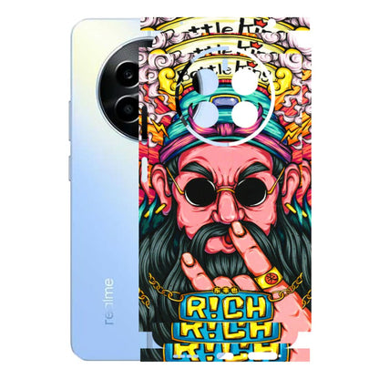 Realme Phone Skins (All Models) - Battle King Dude Face - 3D Embossed Finish (L-178) Realme 13