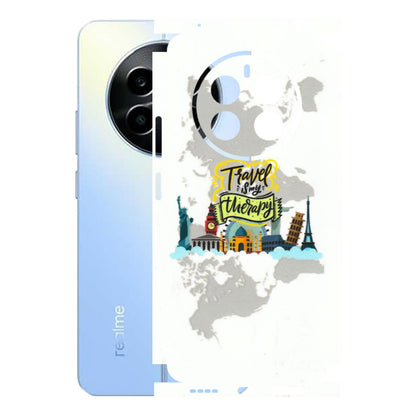 Realme Phone Skins (All Models) - Travel Therapy - 3D Embossed Finish (L-199) Realme 13