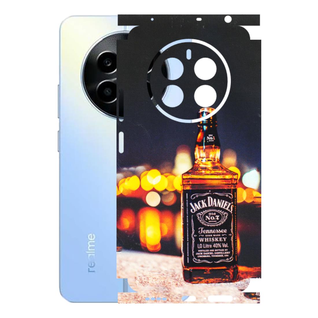 Realme Phone Skins (All Models) - JD Whiskey Bottle - 3D Embossed Finish (L-20) Realme 13