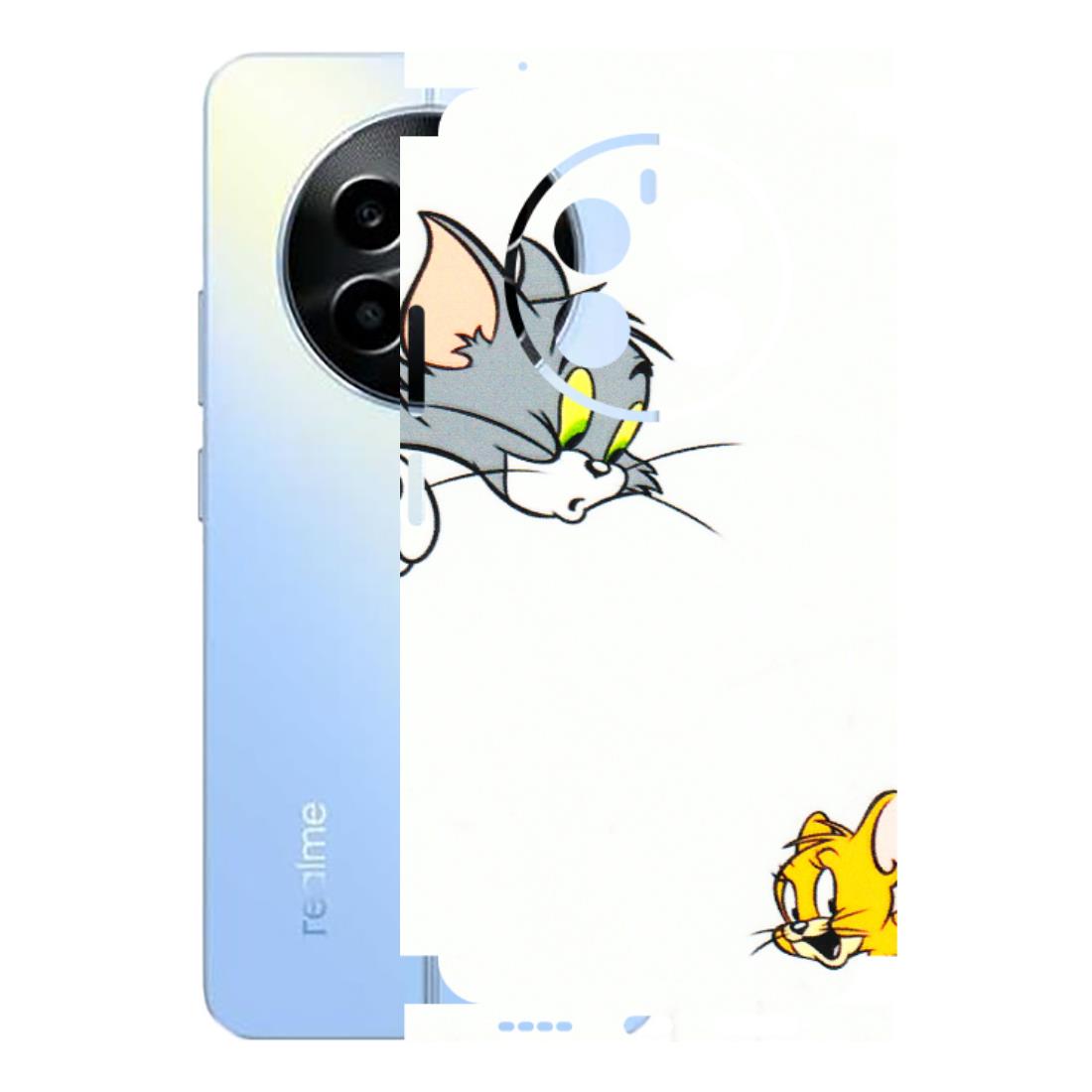Realme Phone Skins (All Models) - Cute Tom And Jerry - 3D Embossed Finish (L-220) Realme 13