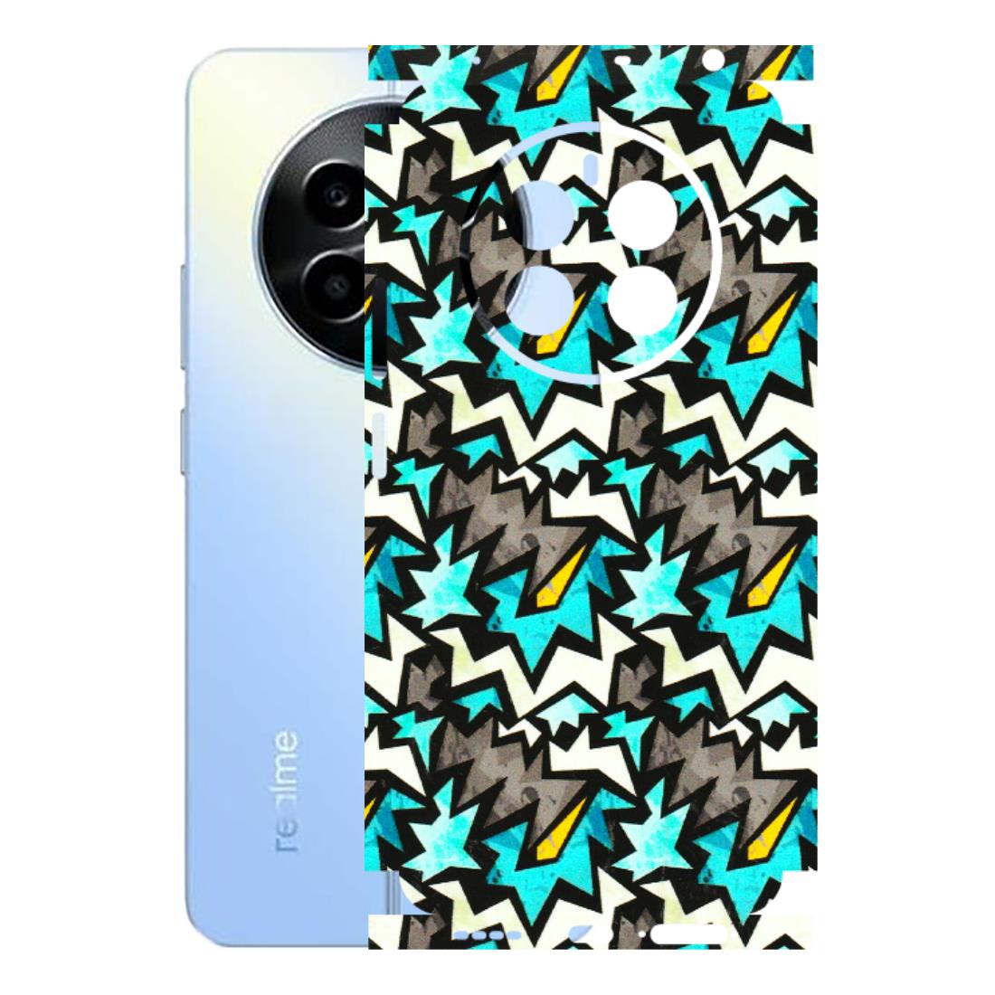 Realme Phone Skins (All Models) - Funky Zig Zag - 3D Embossed Finish (L-223) Realme 13