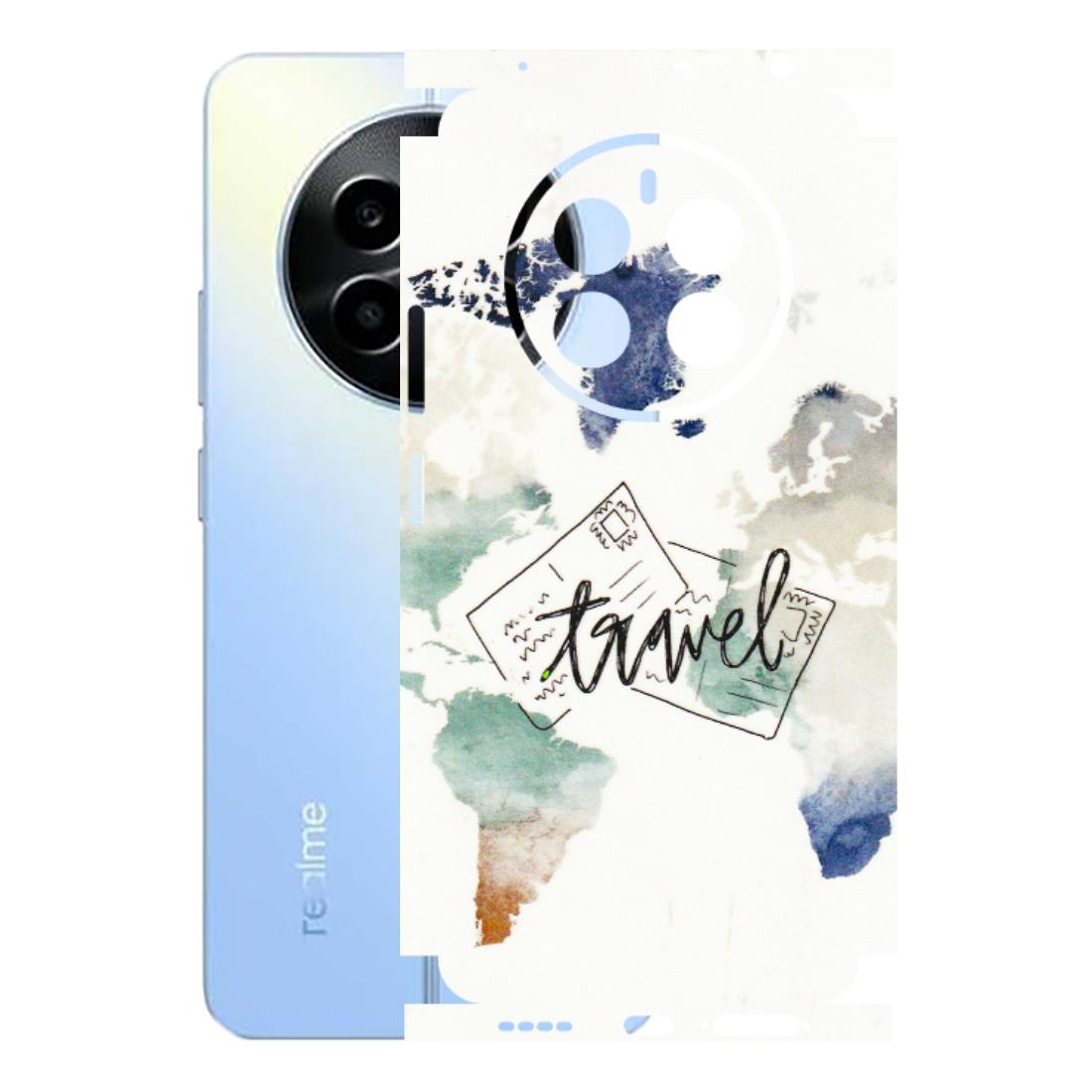 Realme Phone Skins (All Models) - Travel The World - 3D Embossed Finish (L-232) Realme 13