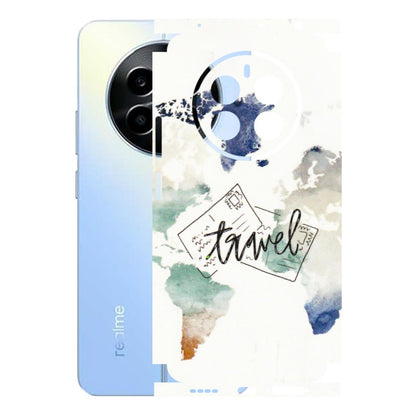 Realme Phone Skins (All Models) - Travel The World - 3D Embossed Finish (L-232) Realme 13